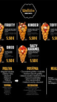 Waflicka Bubble Waffle menu