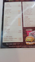 Burger Factory menu