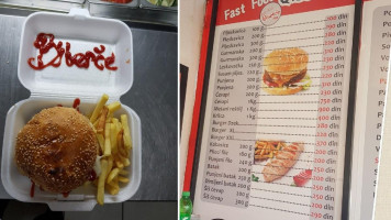 Fast Food Biberce 2019 menu