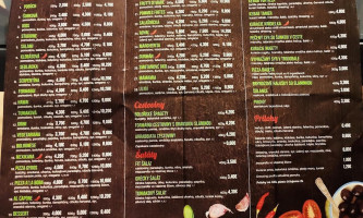 Pizzeria Serpentína menu