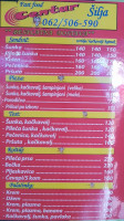 Fast Food Centar menu