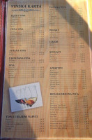 Barakuda Restaurant menu