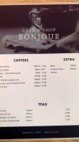 Bonjour menu