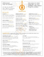 Cheshuya menu