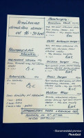 Staromestská Pivnica menu