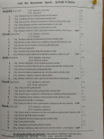 Restauracia Rondo menu