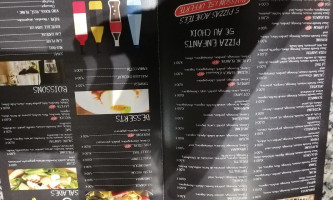 Glaros By The Sea menu