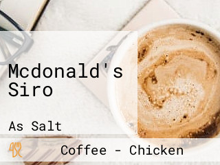 Mcdonald's Siro السرو